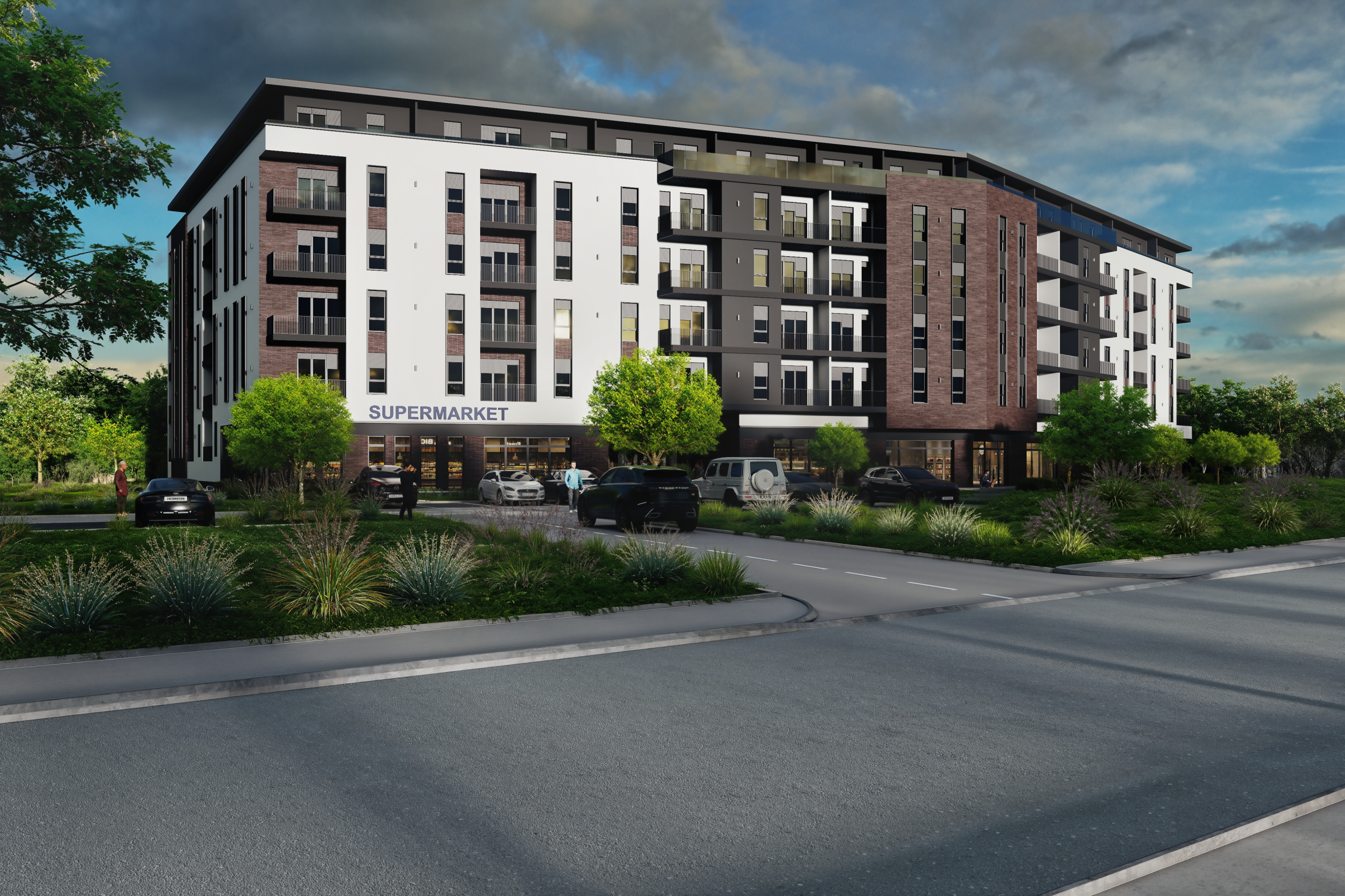 Usce Residence render ulaza i partera